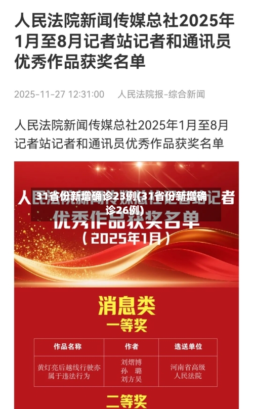 31省份新增确诊23例(31省份新增确诊26例)-第2张图片