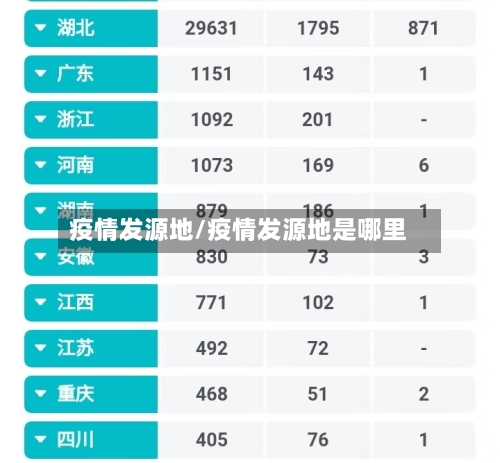 疫情发源地/疫情发源地是哪里