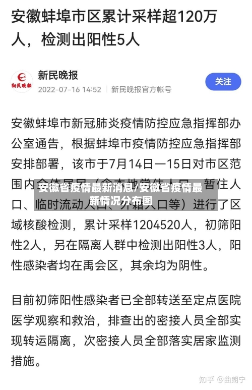安徽省疫情最新消息/安徽省疫情最新情况分布图-第2张图片