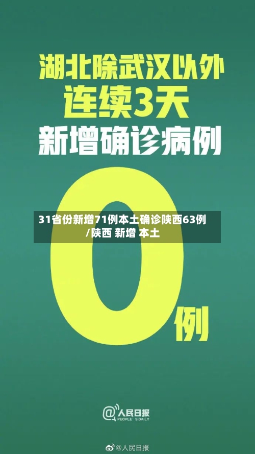 31省份新增71例本土确诊陕西63例/陕西 新增 本土