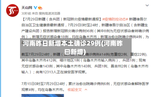 河南昨日新增本土确诊29例(河南昨曰新增)-第3张图片