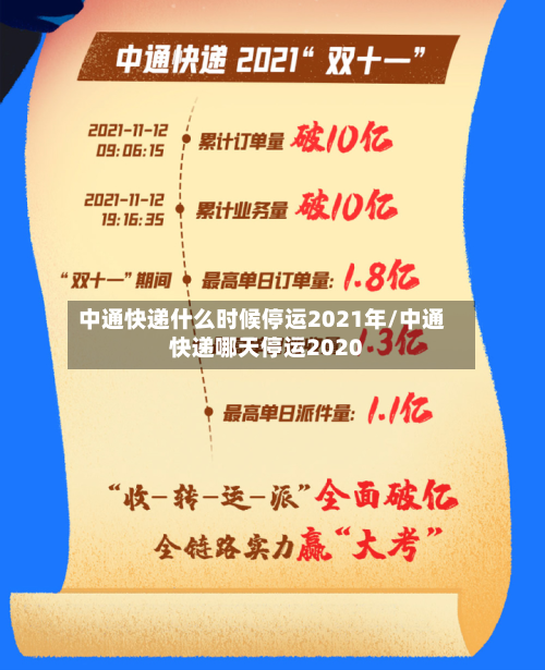 中通快递什么时候停运2021年/中通快递哪天停运2020