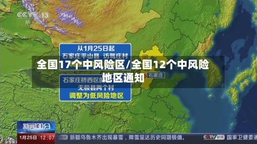 全国17个中风险区/全国12个中风险地区通知