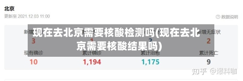现在去北京需要核酸检测吗(现在去北京需要核酸结果吗)-第2张图片