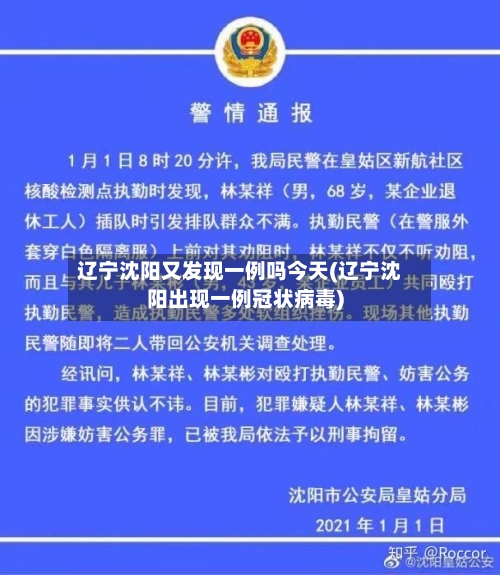 辽宁沈阳又发现一例吗今天(辽宁沈阳出现一例冠状病毒)