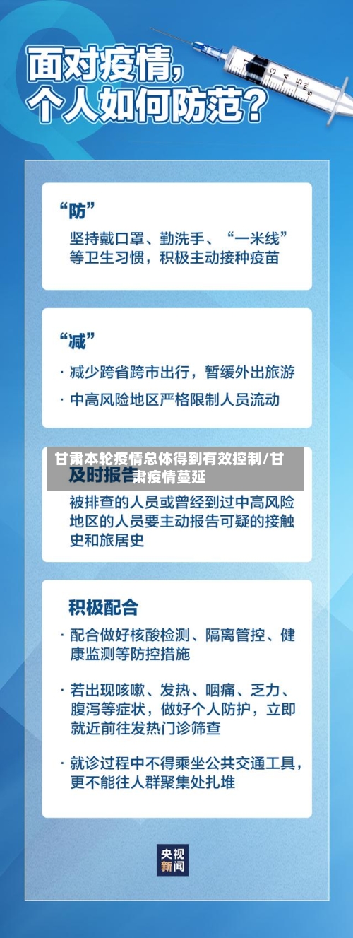 甘肃本轮疫情总体得到有效控制/甘肃疫情蔓延-第2张图片