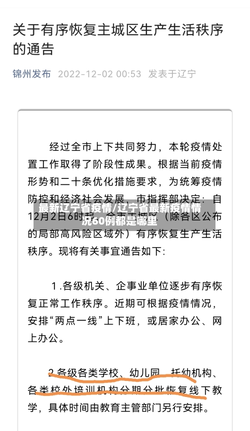 最新辽宁省疫情/辽宁省最新疫情情况60例都是哪里-第2张图片