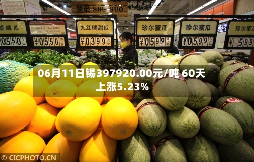 06月11日锡397920.00元/吨 60天上涨5.23%-第2张图片