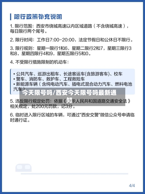 今天限号吗/西安今天限号吗最新通知-第2张图片