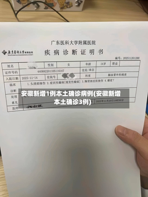 安徽新增1例本土确诊病例(安徽新增本土确诊3例)