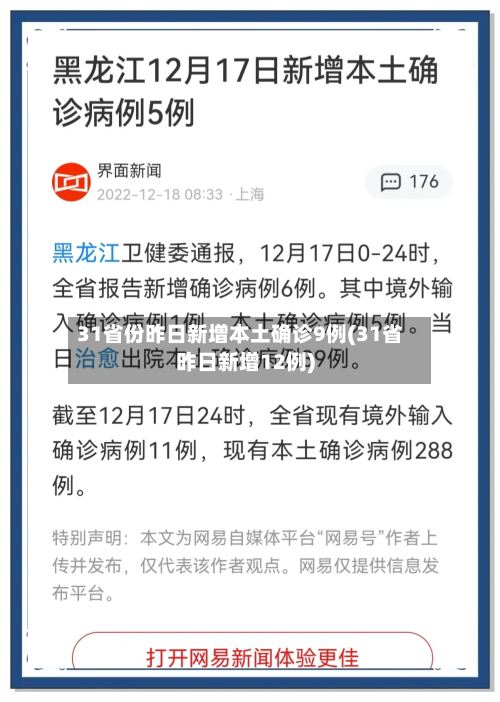 31省份昨日新增本土确诊9例(31省昨日新增12例)-第2张图片