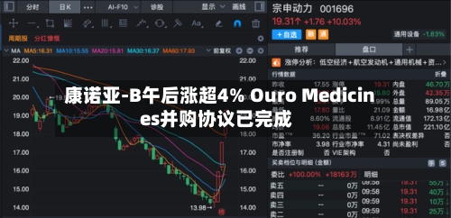 康诺亚-B午后涨超4% Ouro Medicines并购协议已完成-第2张图片