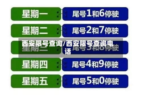 西安限号查询/西安限号查询电话