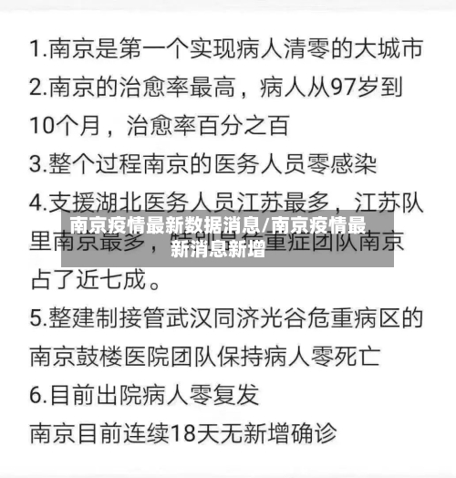 南京疫情最新数据消息/南京疫情最新消息新增-第2张图片