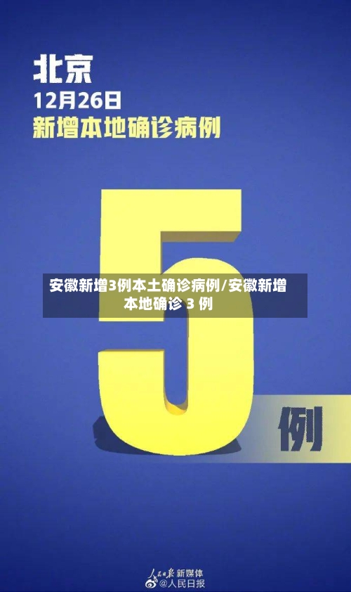 安徽新增3例本土确诊病例/安徽新增本地确诊 3 例-第3张图片