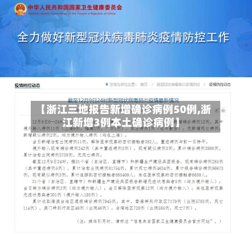 【浙江三地报告新增确诊病例50例,浙江新增3例本土确诊病例】-第2张图片