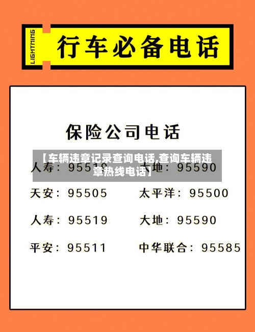 【车辆违章记录查询电话,查询车辆违章热线电话】-第3张图片