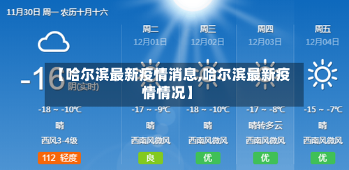 【哈尔滨最新疫情消息,哈尔滨最新疫情情况】-第3张图片