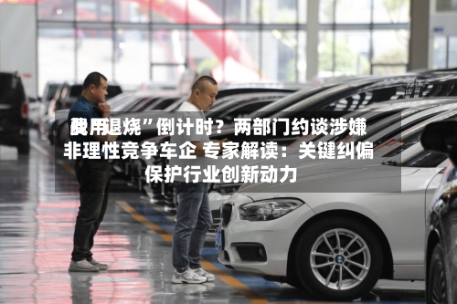 费用战“退烧”倒计时？两部门约谈涉嫌非理性竞争车企 专家解读：关键纠偏 保护行业创新动力