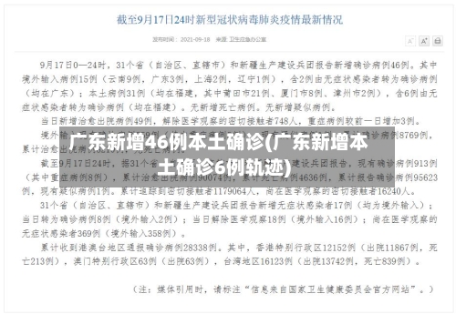 广东新增46例本土确诊(广东新增本土确诊6例轨迹)-第3张图片