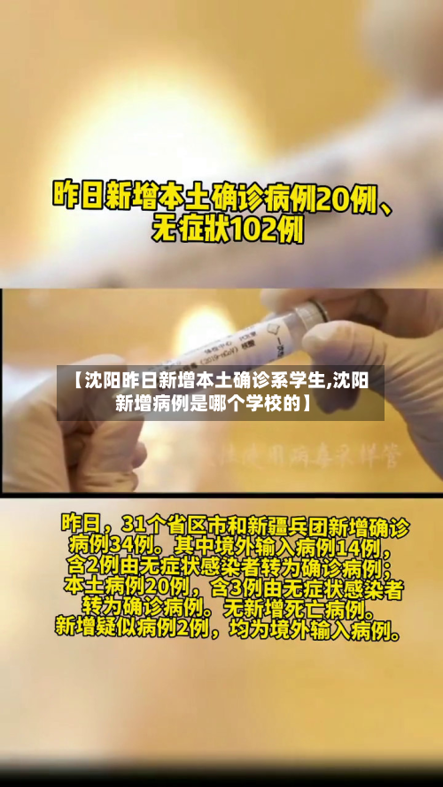 【沈阳昨日新增本土确诊系学生,沈阳新增病例是哪个学校的】-第2张图片