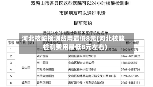 河北核酸检测费用最低8元(河北核酸检测费用最低8元左右)-第3张图片
