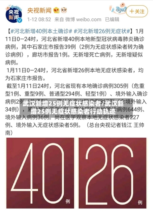 武汉新增25例无症状感染者/武汉新增25例无症状感染者行动轨迹