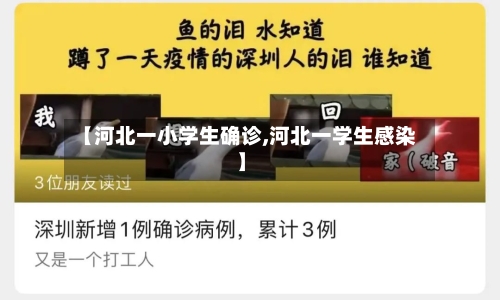 【河北一小学生确诊,河北一学生感染】-第2张图片