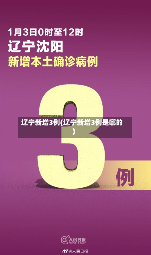 辽宁新增3例(辽宁新增3例是哪的)-第2张图片