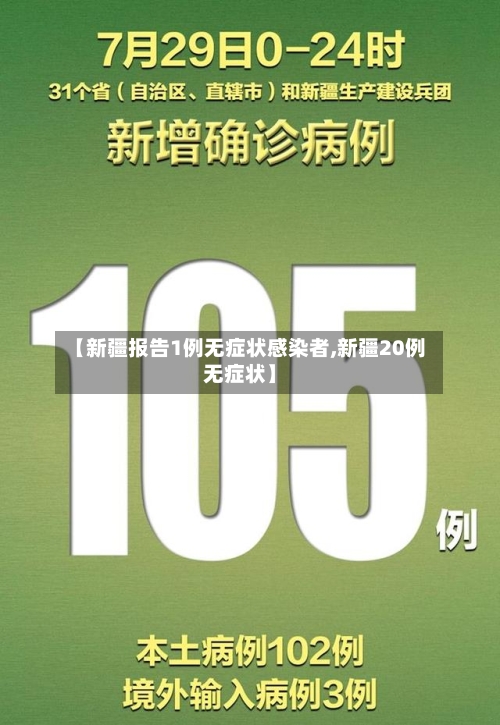 【新疆报告1例无症状感染者,新疆20例无症状】-第3张图片