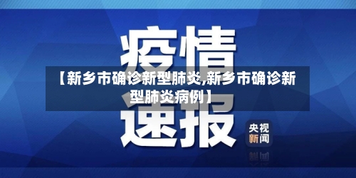 【新乡市确诊新型肺炎,新乡市确诊新型肺炎病例】-第3张图片
