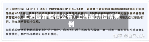 上海最新疫情公布/上海最新疫情病例