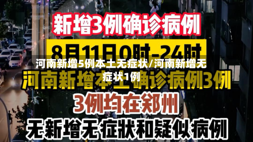 河南新增5例本土无症状/河南新增无症状1例-第2张图片