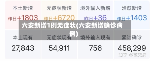 六安新增1例无症状(六安新增确诊病例)-第2张图片