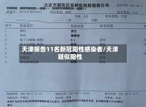 天津报告11名新冠阳性感染者/天津疑似阳性-第2张图片