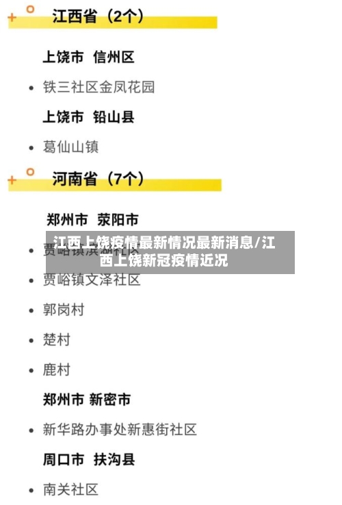 江西上饶疫情最新情况最新消息/江西上饶新冠疫情近况-第2张图片