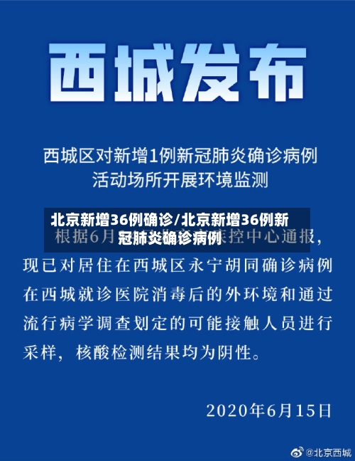 北京新增36例确诊/北京新增36例新冠肺炎确诊病例