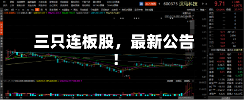三只连板股，最新公告！