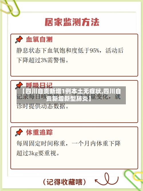 【四川自贡新增1例本土无症状,四川自贡新增新型肺炎】