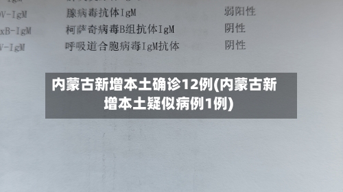 内蒙古新增本土确诊12例(内蒙古新增本土疑似病例1例)