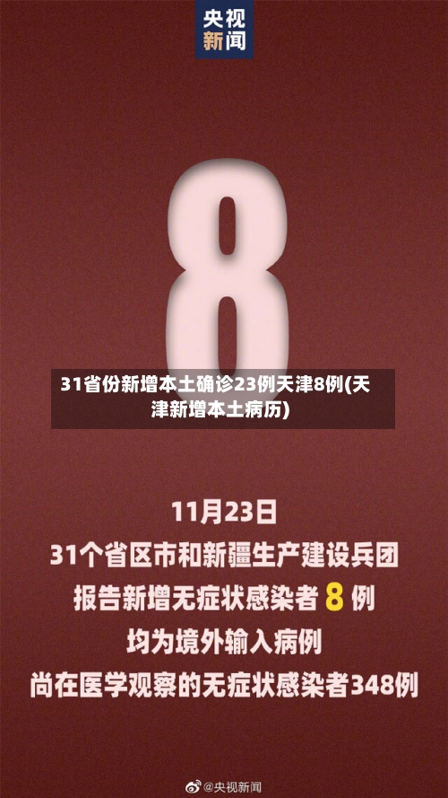 31省份新增本土确诊23例天津8例(天津新增本土病历)-第2张图片