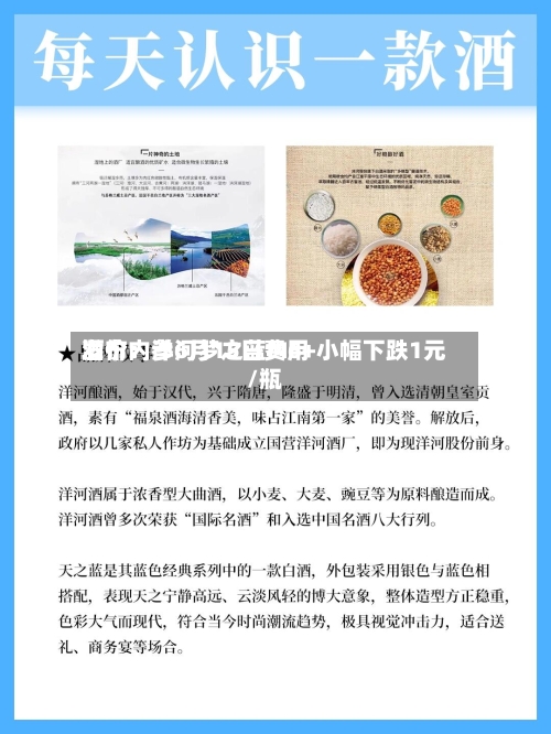 酒价内参6月15日费用发布：洋河梦之蓝M6+小幅下跌1元/瓶-第3张图片
