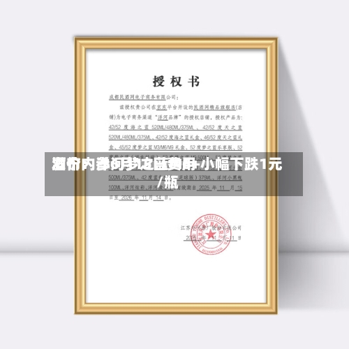 酒价内参6月15日费用发布：洋河梦之蓝M6+小幅下跌1元/瓶-第2张图片