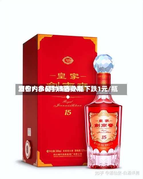 酒价内参6月15日费用发布：水晶剑南春小幅下跌1元/瓶