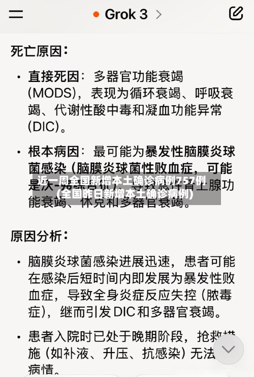 近一周全国新增本土确诊病例757例(全国昨日新增本土确诊病例)