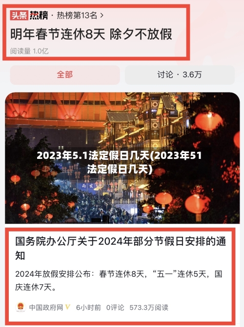 2023年5.1法定假日几天(2023年51法定假日几天)-第2张图片