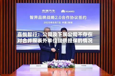 喜悦智行：公司及下属公司不存在对合并报表外单位提供担保的情况