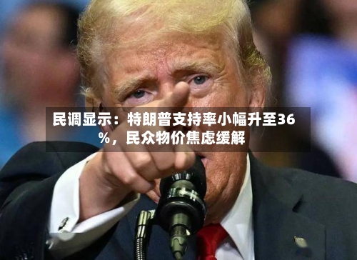 民调显示：特朗普支持率小幅升至36%，民众物价焦虑缓解-第2张图片