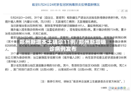 郑州新增本土确诊11例/郑州新增确诊病例发布-第3张图片
