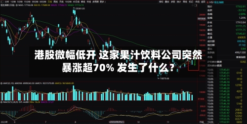 港股微幅低开 这家果汁饮料公司突然暴涨超70% 发生了什么？